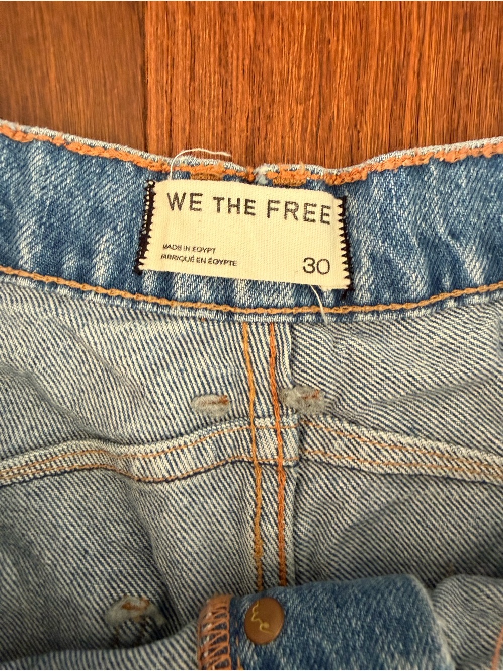 Free People Washed Light Blue Wide-Leg Crop Jeans - Picture 7 of 10